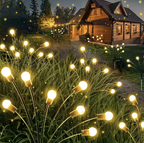 Garden Lights-New Upgraded Solar Powered Firefly Lights Outdoor Waterproof Vibrant Garden Lights for Decoration