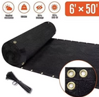 180GSM 6ft x 50ft Fence Privacy Screen Heavy Duty Fence Cover Garden Wall Backyard